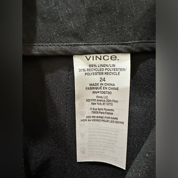 VINCE PLUS SIZE black Crop Wide Pant - Picture 7 of 10